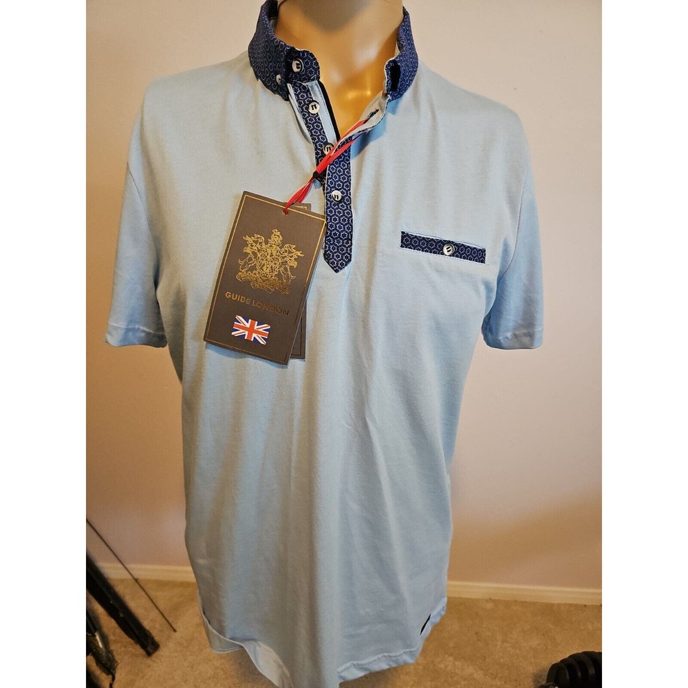 Men's Blue Guide London polo size Small